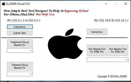 Strumento per bypassare iCloud ELJoker　