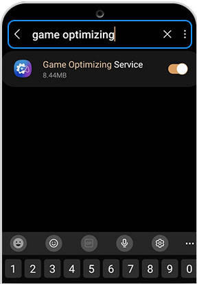 Game Optimizing Service를 검색합니다