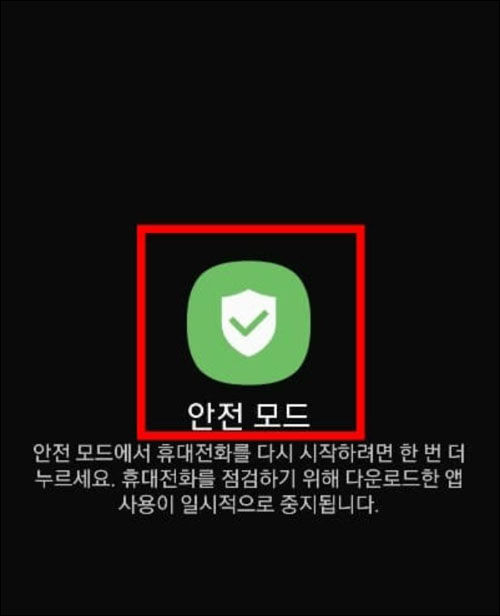 안전 모드 옵션