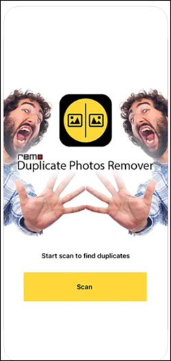 앱을 열고 스캔을 누릅니다