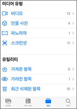 iOS 17/16 중복 사진이 표시되지 않음