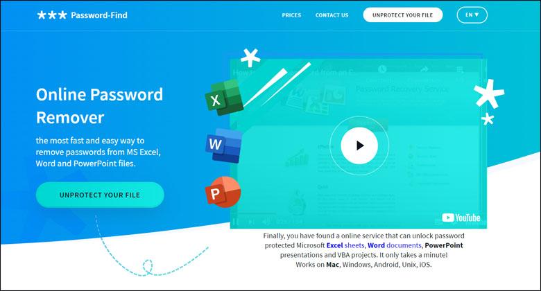 무료 온라인 엑셀 암호 해제 사이트　