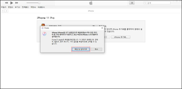 복원 및 업데이트