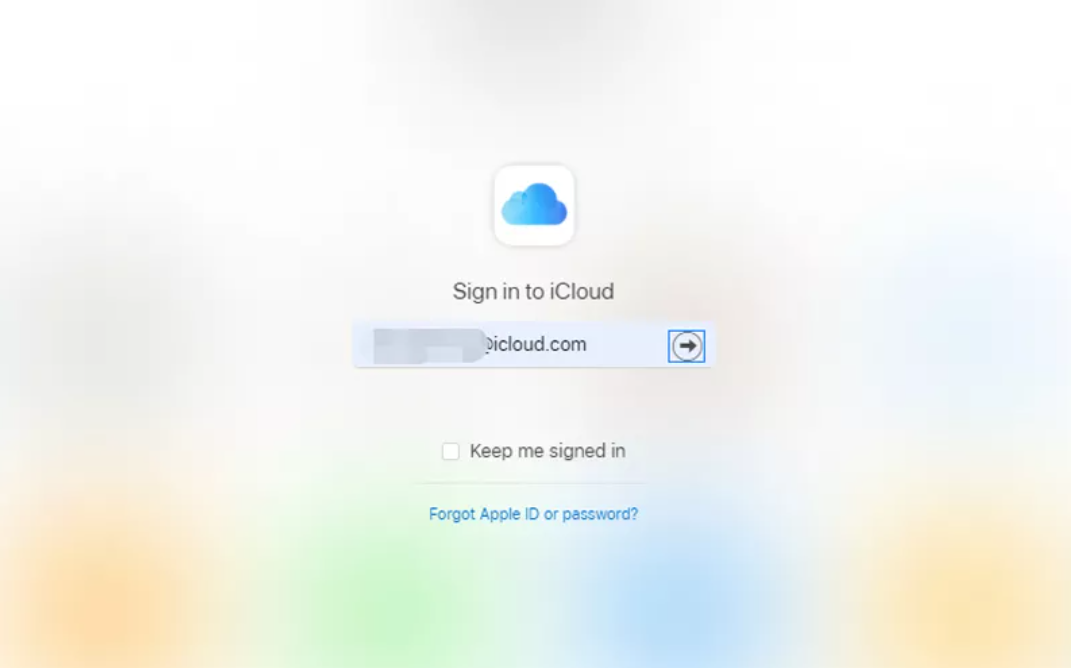 iCloud 로그인